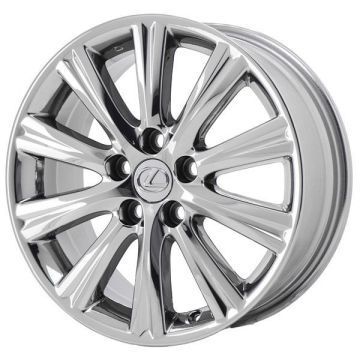 Lexus ES350 Wheel Rim PVD Bright Chrome 74191 Stock Factory OEM Replacement