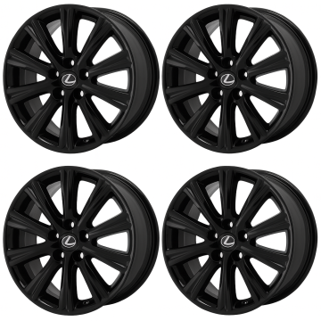 Lexus ES350 Exchange Wheels Set of 4-Exchange Rims Set of 4 Gloss Black 74191