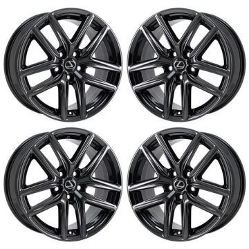 Lexus IS Turbo Wheel Rim PVD Black Chrome 74292 (F) Stock Factory OEM Replacement