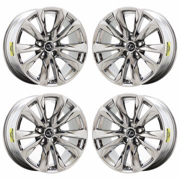 Lexus LS500h Wheel Rim PVD Bright Chrome 74368 (F) Stock Factory OEM Replacement