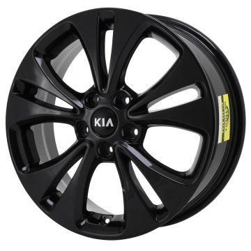 Kia Soul Wheel Rim Gloss Black 74693 Stock Factory OEM Replacement