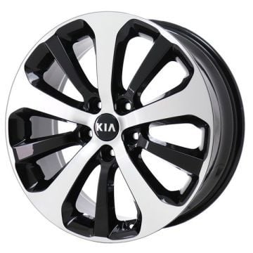 Kia Sorento Wheel Rim Machined Black 74736 Stock Factory OEM Replacement