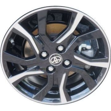 Toyota Yaris Wheel Rim Machined Black 75174 Stock Factory OEM Replacement