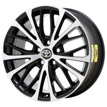 Toyota Camry Wheel Rim Machined Black 75221 Stock Factory OEM Replacement