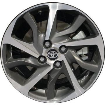 Toyota Yaris Wheel Rim Machined Grey 75227 Stock Factory OEM Replacement