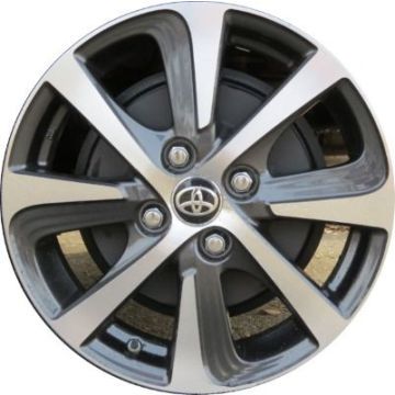 Toyota Prius C Wheel Rim Machined Charcoal 75228 Stock Factory OEM Replacement