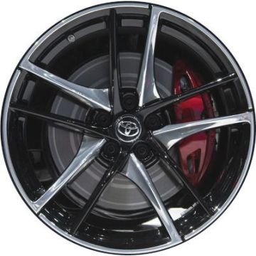 Toyota GR Supra Wheel Rim Polished Black 75257 (R) Stock Factory OEM Replacement