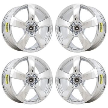 Mercedes-Benz E350 Wheel Rim PVD Bright Chrome 85129 (F) Stock Factory OEM Replacement