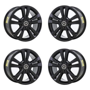 Mercedes-Benz E350 Exchange Wheels Set of 4-Exchange Rims Set of 4 Gloss Black 85397