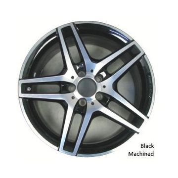 Mercedes-Benz E250 Wheel Rim Machined Black 85461 (R) Stock Factory OEM Replacement