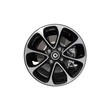 Smart Fortwo Wheel Rim Machined Black 85465 (R) Stock Factory OEM Replacement