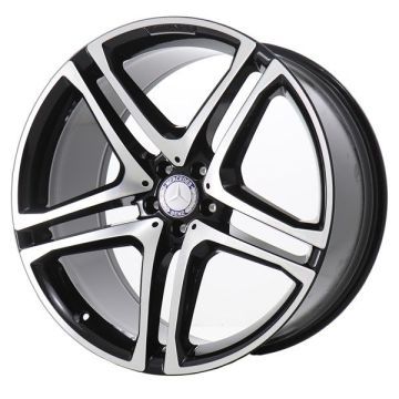 Mercedes-Benz GLE-450 Wheel Rim Machined Black 85493 (R) Stock Factory OEM Replacement