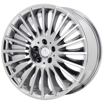 Mercedes-Benz S550 Wheel Rim PVD Bright Chrome 85500 (F) Stock Factory OEM Replacement