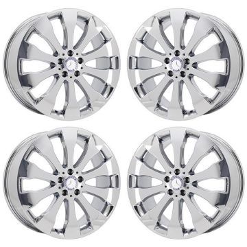 Mercedes-Benz GLS350 Wheel Rim PVD Bright Chrome 85553 Stock Factory OEM Replacement