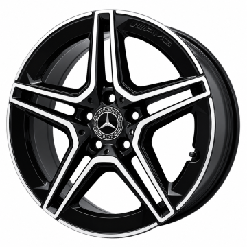 Mercedes-Benz C300 Wheel Rim Machined Black 85696 (R) Stock Factory OEM Replacement