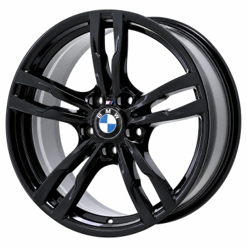 BMW 320i Wheel Rim Gloss Black 86009 (F) Stock Factory OEM Replacement