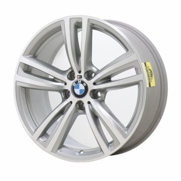 BMW 320i Wheel Rim Machined Silver 86013 (F) Stock Factory OEM Replacement