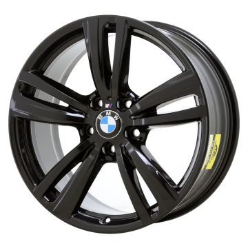BMW 320i Wheel Rim Gloss Black 86014 (R) Stock Factory OEM Replacement