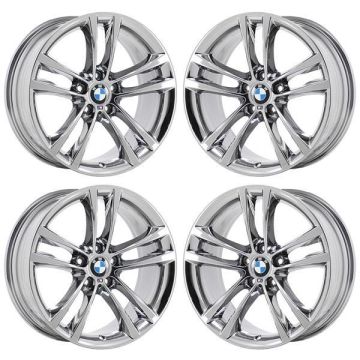 BMW 328i Wheel Rim PVD Bright Chrome 86025 (F) Stock Factory OEM Replacement