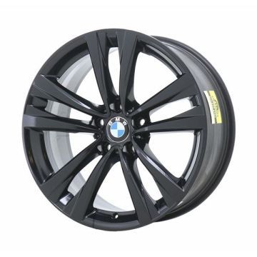 BMW 528i Wheel Rim Gloss Black 86224 (F) Stock Factory OEM Replacement
