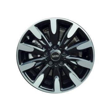 Mini Cooper Wheel Rim Machined Black 86253 Stock Factory OEM Replacement