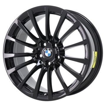 BMW 530i Wheel Rim Gloss Black 86274 Stock Factory OEM Replacement