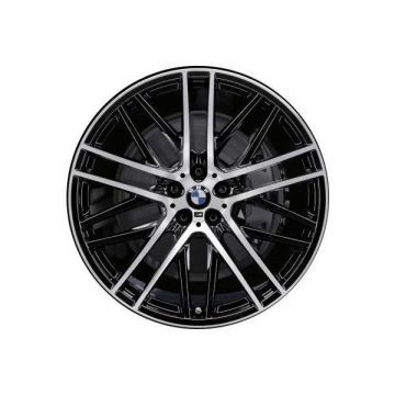 BMW 640i Wheel Rim Machined Black 86292 Stock Factory OEM Replacement