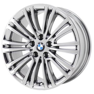 BMW 530e Wheel Rim PVD Bright Chrome 86326 Stock Factory OEM Replacement