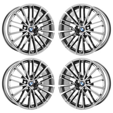 BMW 530e Wheel Rim PVD Bright Chrome 86331 (F) Stock Factory OEM Replacement