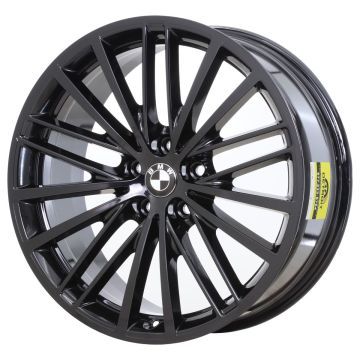 BMW 530e Wheel Rim Gloss Black 86331 (F) Stock Factory OEM Replacement