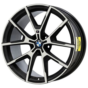 BMW 840i Wheel Rim Machined Black 86422 (F) Stock Factory OEM Replacement