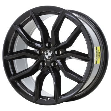 BMW X5 Wheel Rim Gloss Black 86457 Stock Factory OEM Replacement