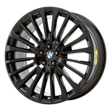 BMW X7 Wheel Rim Gloss Black 86537 (F) Stock Factory OEM Replacement