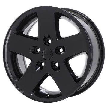 Jeep Wrangler Wheel Rim Gloss Black 9074 Stock Factory OEM Replacement