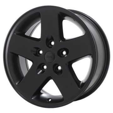 Jeep Wrangler Wheel Rim Satin Black 9074 Stock Factory OEM Replacement