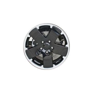 Jeep Wrangler Wheel Rim Machined Lip Black 9076 Stock Factory OEM Replacement