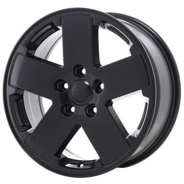 Jeep Wrangler Wheel Rim Satin Black 9076 Stock Factory OEM Replacement