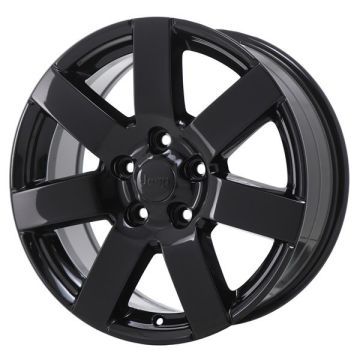 Jeep Wrangler Wheel Rim Gloss Black 9115 Stock Factory OEM Replacement