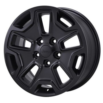 Jeep Wrangler Wheel Rim Satin Black 9118 Stock Factory OEM Replacement