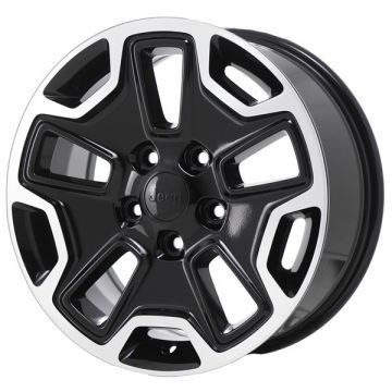 Jeep Wrangler Wheel Rim Machined Black 9118 Stock Factory OEM Replacement