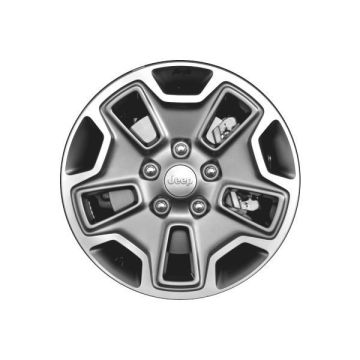 Jeep Wrangler Wheel Rim Machined Grey 9118 Stock Factory OEM Replacement