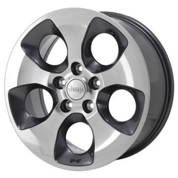 Jeep Wrangler Wheel Rim Polished Grey 9119 Stock Factory OEM Replacement