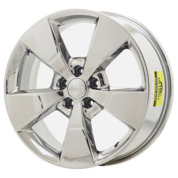 Jeep Cherokee Wheel Rim PVD Bright Chrome 9155 Stock Factory OEM Replacement