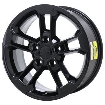 Jeep Wrangler Wheel Rim Gloss Black 9158 Stock Factory OEM Replacement