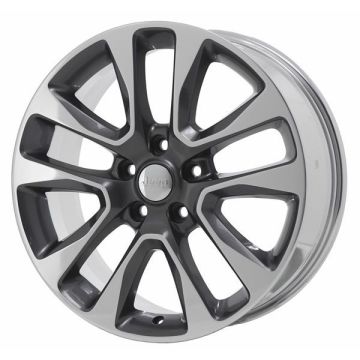 Jeep Grand Cherokee Wheel Rim Polished Grey 9157 Stock Factory OEM Replacement