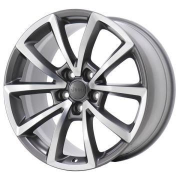 Jeep Grand Cherokee Wheel Rim Polished Grey 9182 Stock Factory OEM Replacement