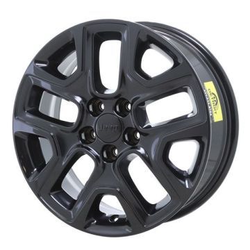 Jeep Compass Wheel Rim Gloss Black 9187 Stock Factory OEM Replacement