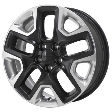 Jeep Compass Wheel Rim Polished Black 9187 Stock Factory OEM Replacement