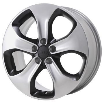 Jeep Compass Wheel Rim Polished Black 9190 Stock Factory OEM Replacement