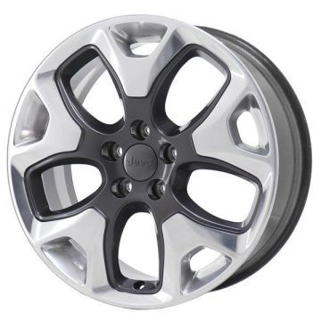 Jeep Compass Wheel Rim Polished Grey 9191 Stock Factory OEM Replacement